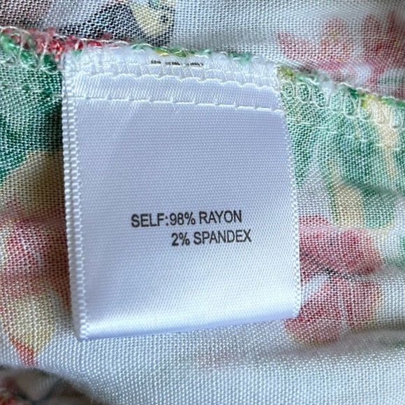 Jane & Delancey Tropical Print Wide Leg Palazzo Pants - Picture 8 of 12